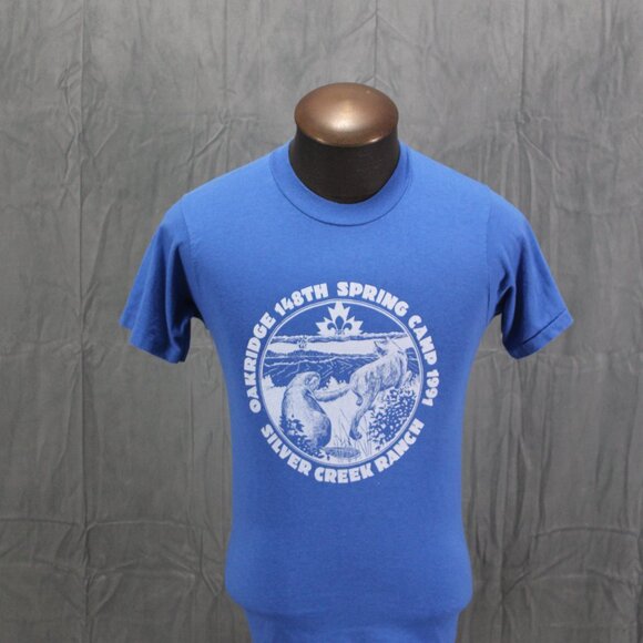 Vintage GRaphic T-shirt - Scouts Oakridge 148th Spring Camp - Men's Small - Picture 3 of 7